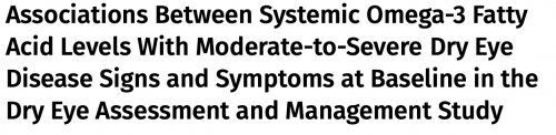 The disparity between the dry eye “DREAM” study results and real world clinical experience: Is the gut microbiome the missing link ?